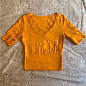 Mid 00s Anthropologie Fitted Crop Top (M)